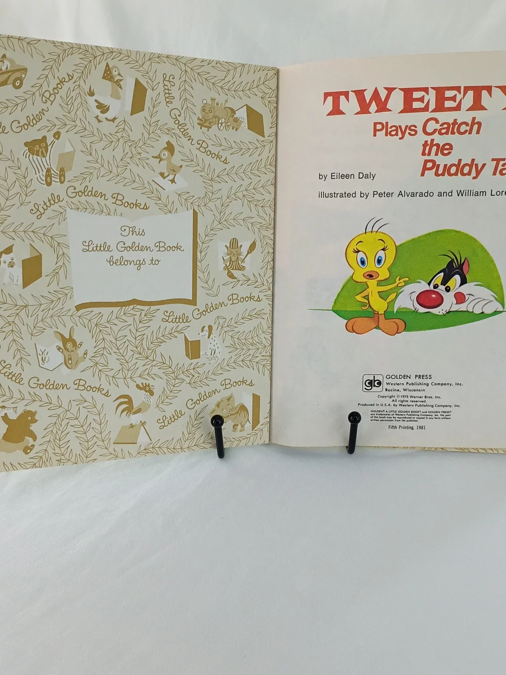 Little Golden Book Cat Bundle - Tom & Jerry Color Kittens 4 Vintage Kids Books